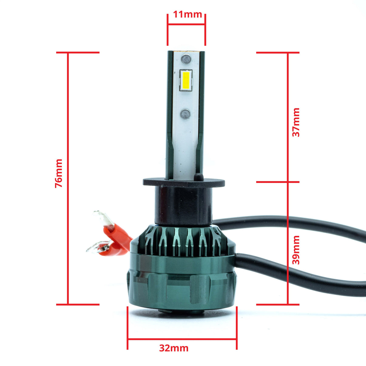 LED-konverteringssats – H1 – 6000K – 9V - 32V – P14.5S – 2-pack