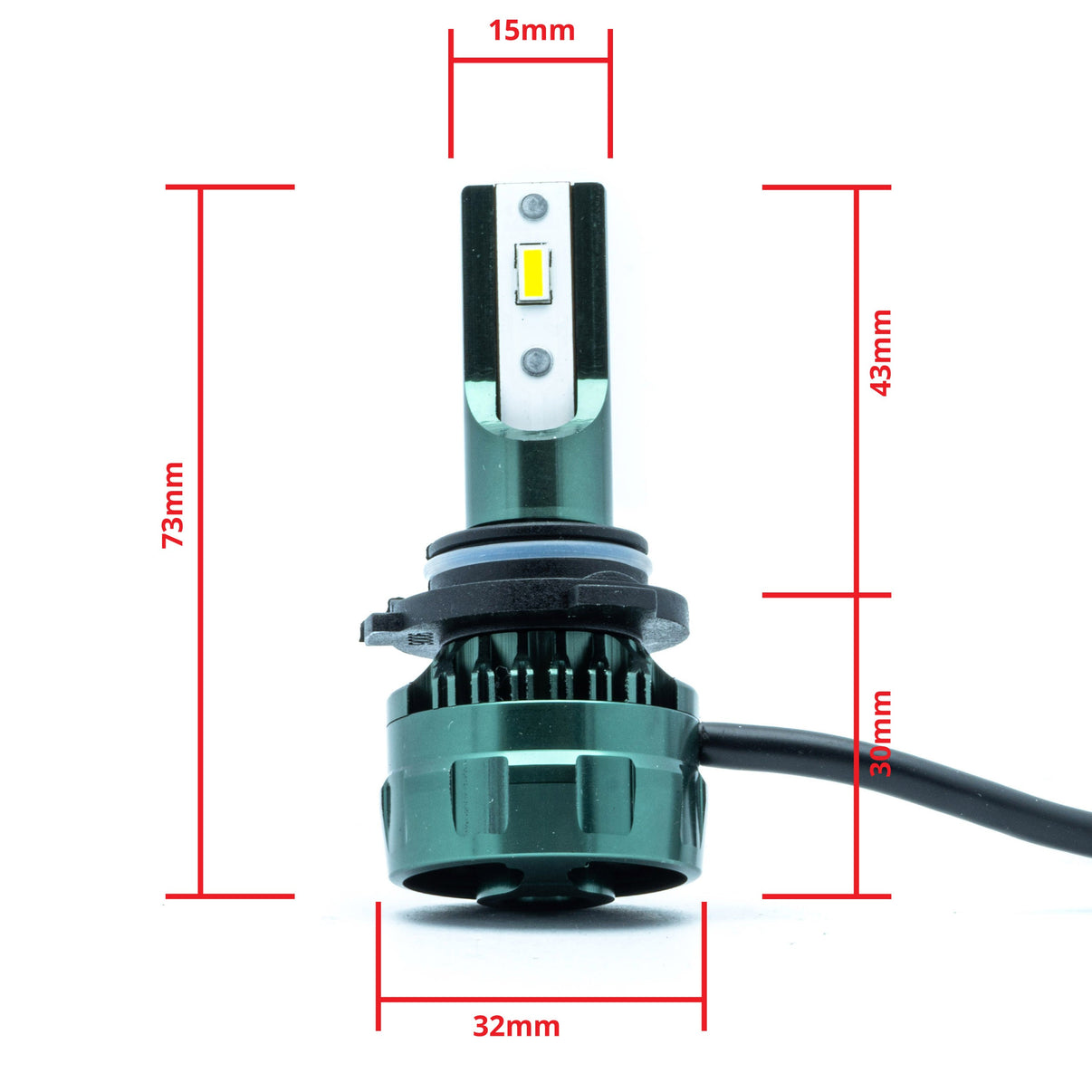LED-konverteringssats – 6000K – 12V - 24V – 40W – P22d
