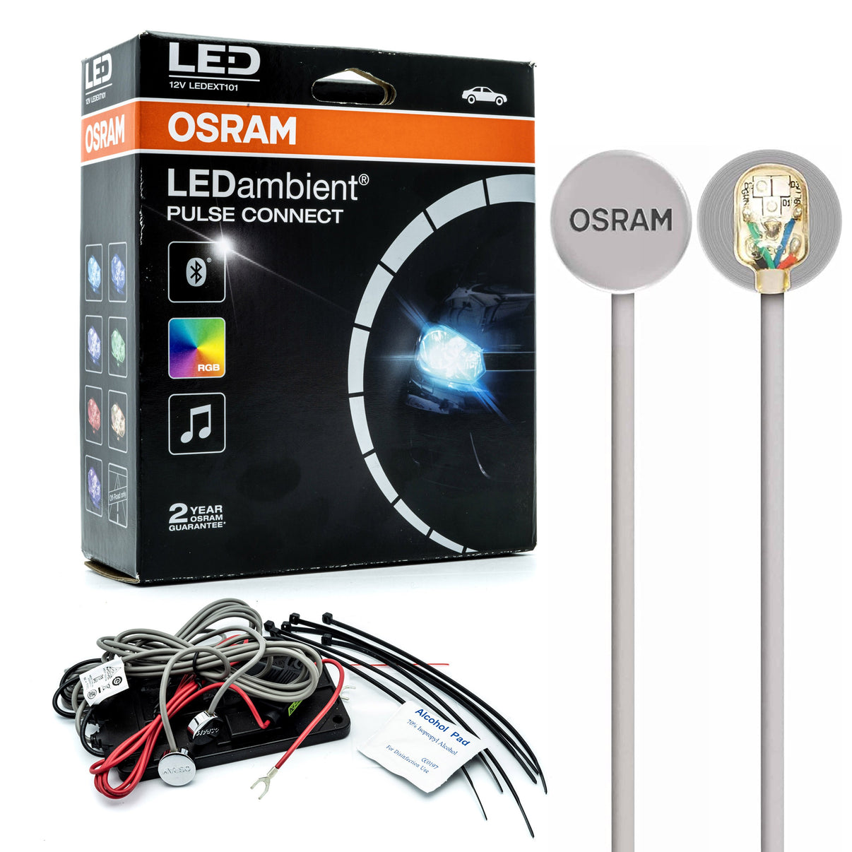 Ambient LED-belysning – 6000K – 12V – 3264,0 mm