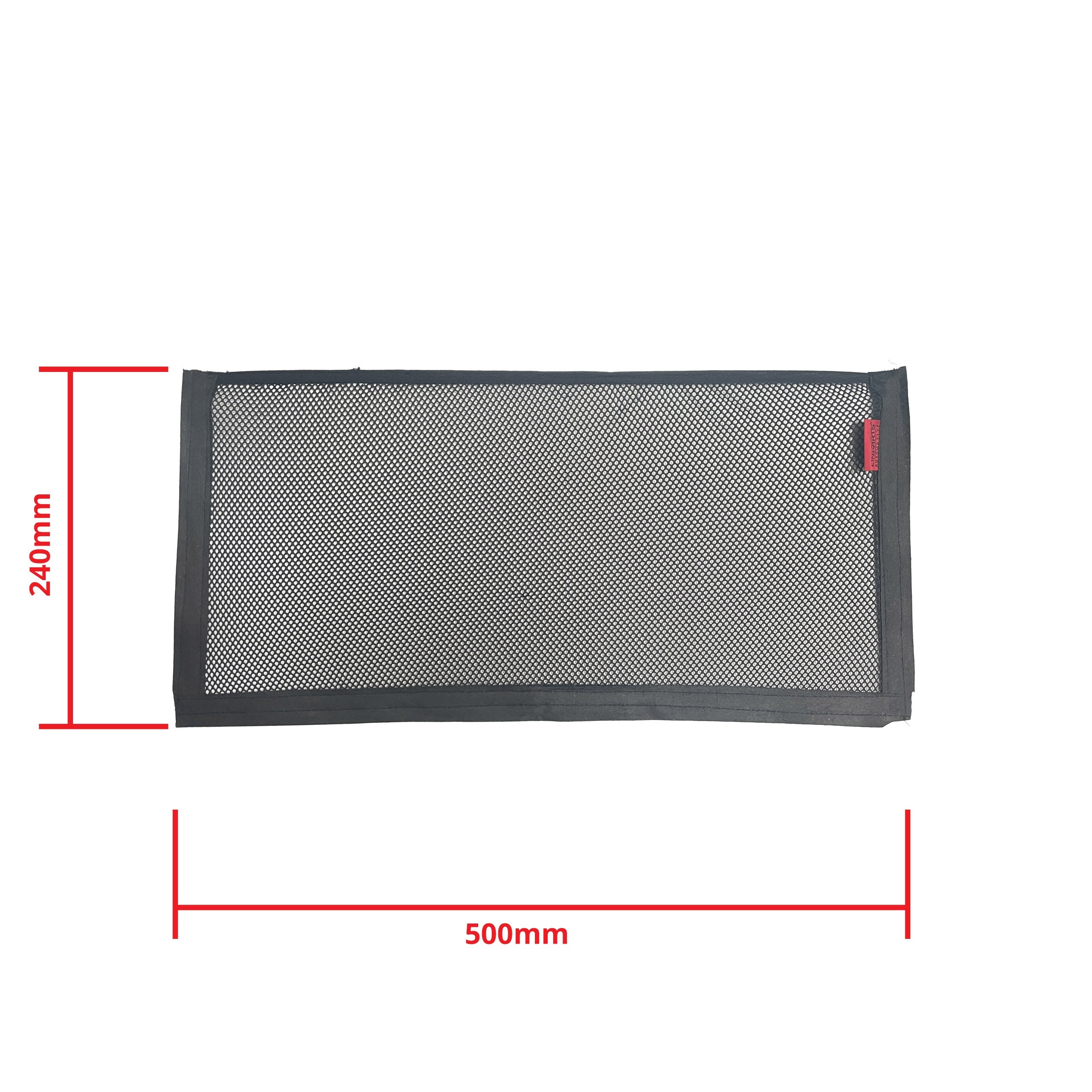 Lastsäkring – Svart – 24 x 50 cm – Gummi – Monteringsdelar