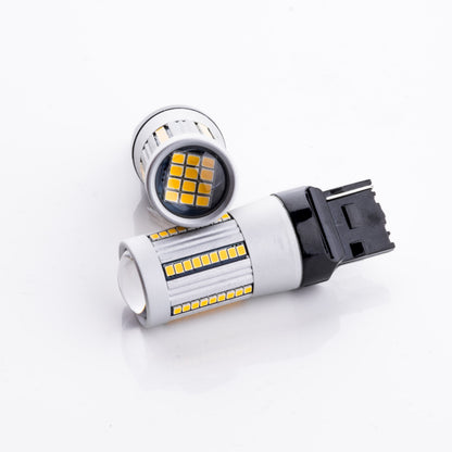 LED-lampa för bil – W21W – W3X16D – 1700–1800K (Orange) – 66 LED – SMD 2016
