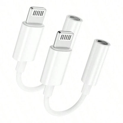 produktbillede fra forsiden viser 3,5 mm hovedtelefonadapter Lightning/USB-C - Carlevel