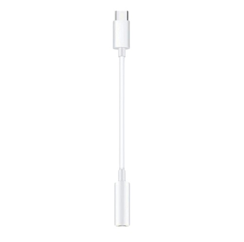 nærbillede af detaljer og materialer på 3,5 mm hovedtelefonadapter Lightning/USB-C – Carlevel