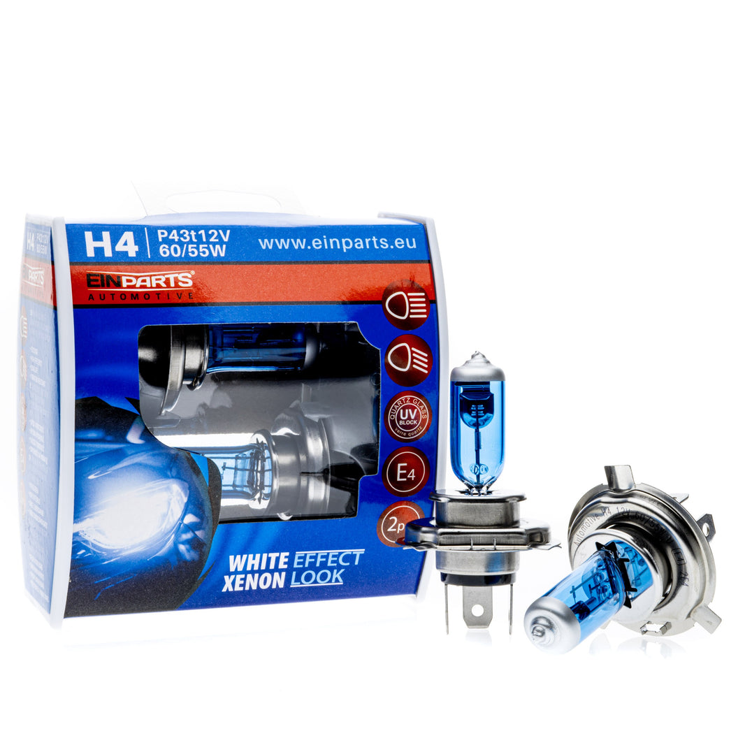 Halogenlampsats – H4 – 6000K – 9V - 16V – 2-pack