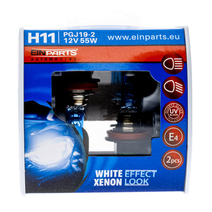 Halogenlampsats – H11 – 6000K – 9V - 16V – 2-pack