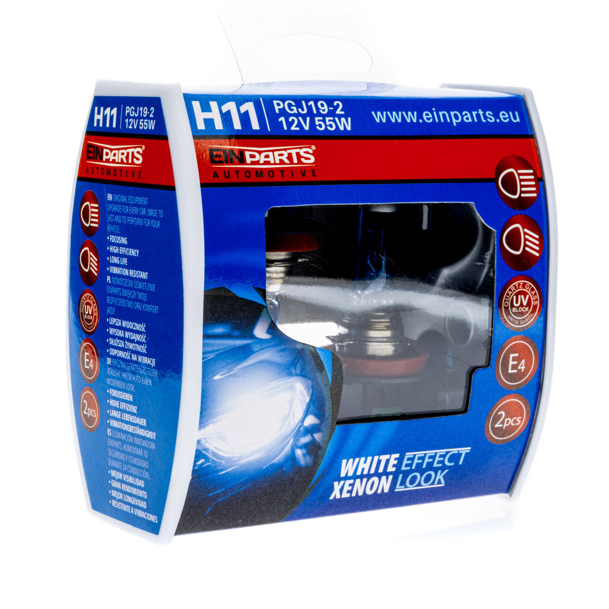 Halogenlampsats – H11 – 6000K – 9V - 16V – 2-pack