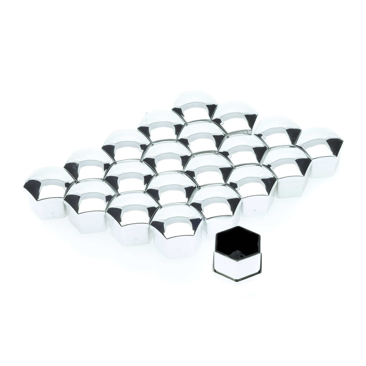 Hjulmutterskydd – Chrome – 20-pack