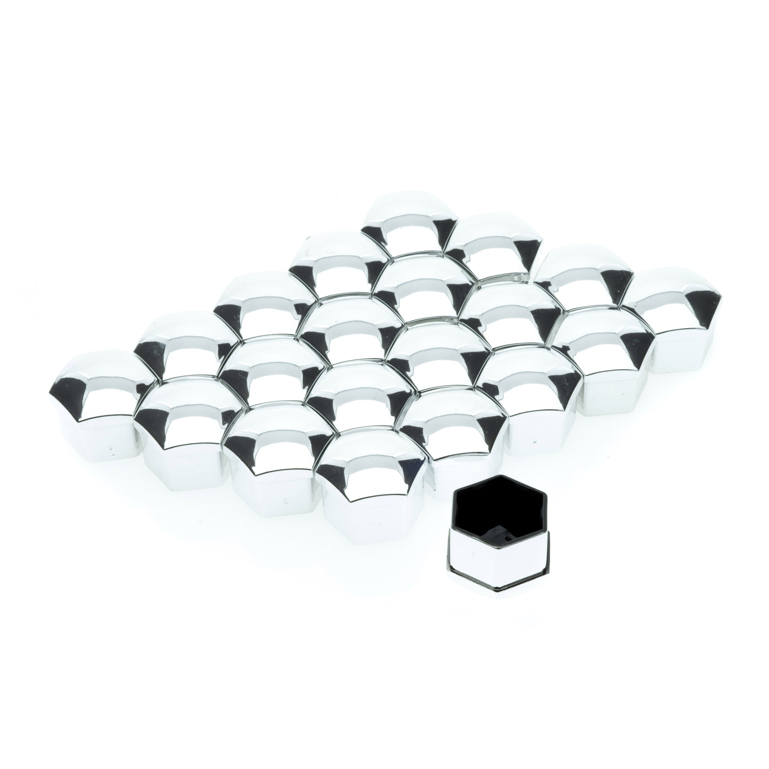 Hjulmutterskydd – Chrome – 20-pack