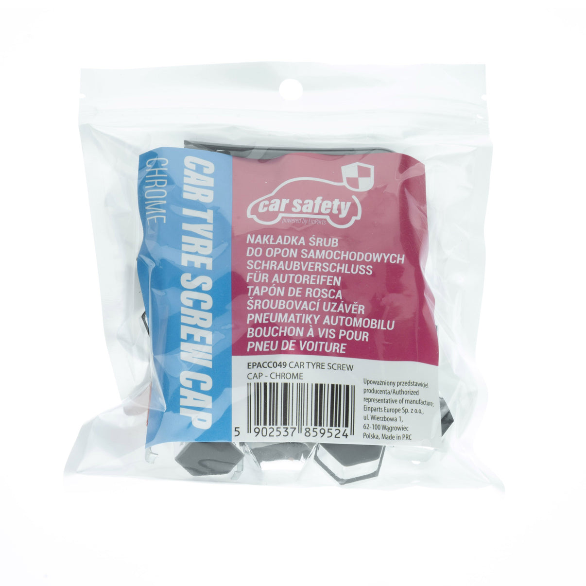 Hjulmutterskydd – Chrome – 20-pack