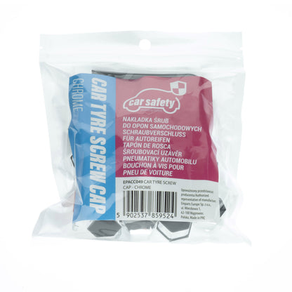 Hjulmutterskydd – Chrome – 20-pack