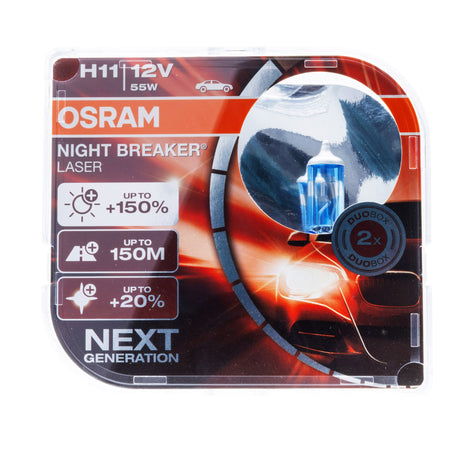 Halogenlampa – OSRAM – H11 – 3200K – 9V - 16V – 55 W – 2-pack