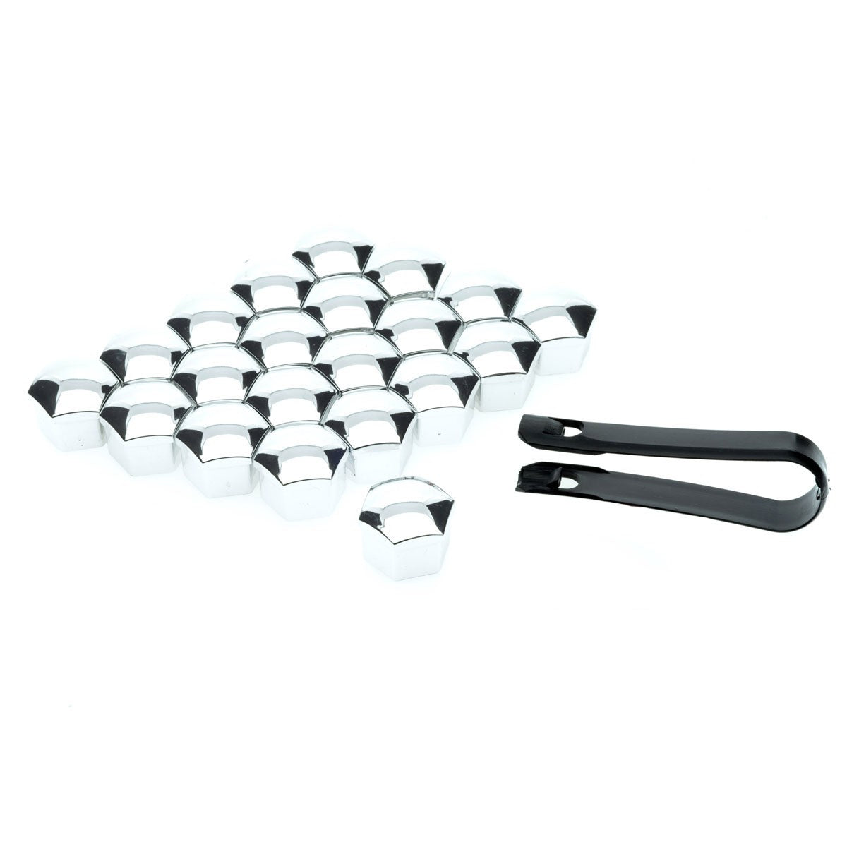 Hjulmutterskydd – Chrome – 20-pack