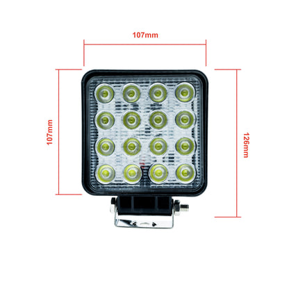 LED-extralampa – 48 W – 6000K – 16 LED – 126 mm