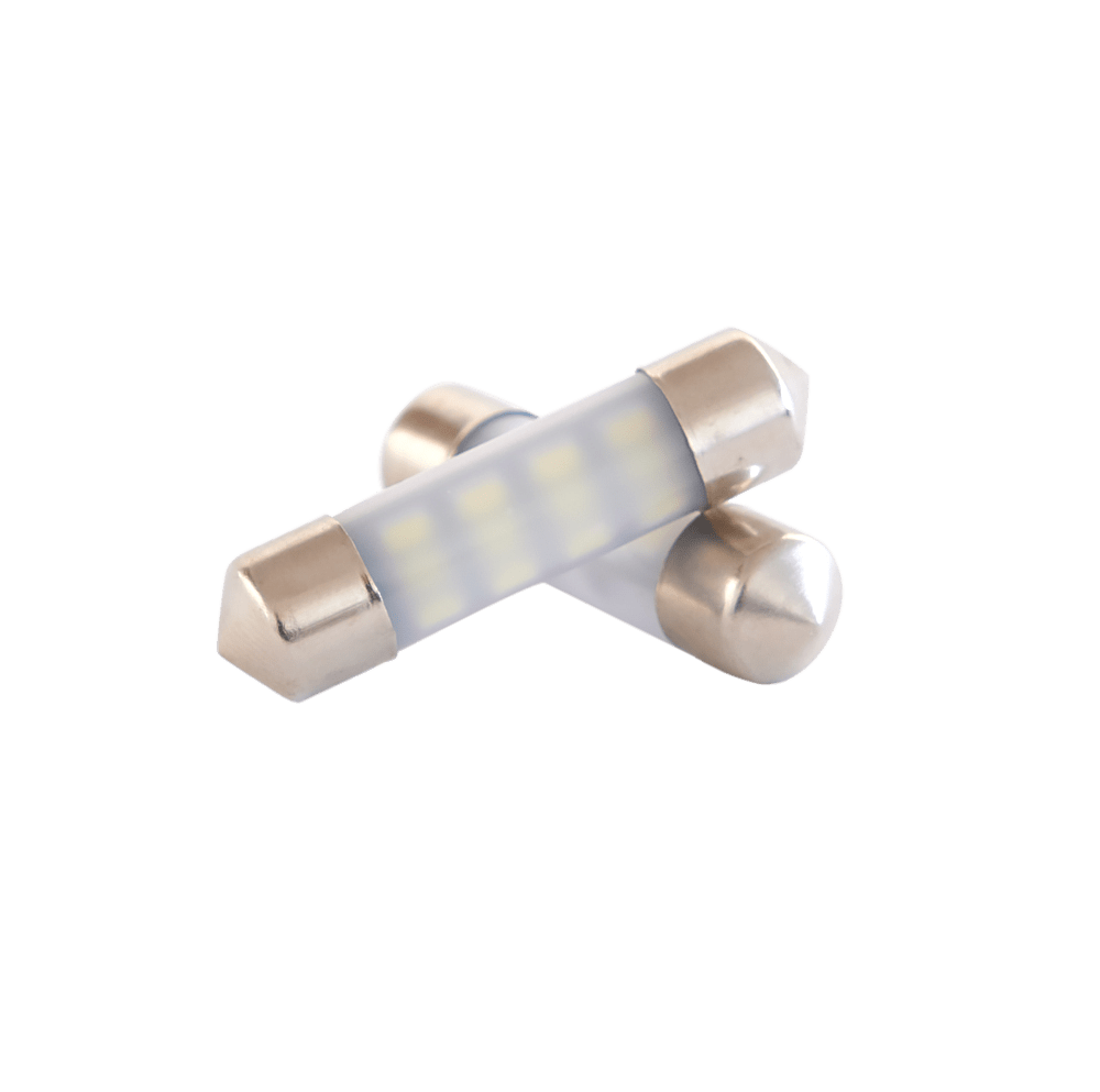 produktbillede forfra viser 36mm – C5W LED Retrofit 6000K 10 – 30V – Carlevel