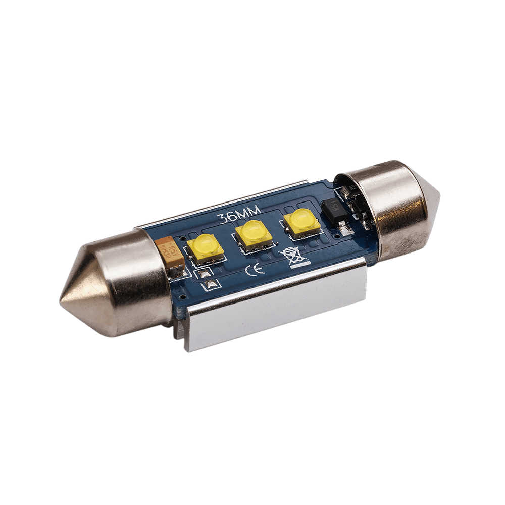 billede, der viser brugen af 36 mm – C5W Super Canbus Cree LED – Carlevel