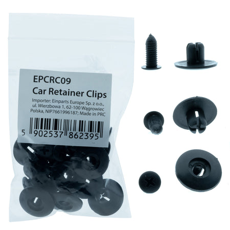 Fästclips Mazda 323/Xedos-6 m.fl. – A 20,2 B 8,2 C 9,7 d 2,6 H 9,7 hål ø 8