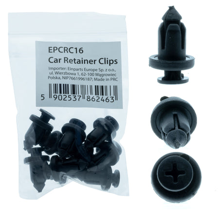 Fästclips Toyota Camry – A 15 B 9 C 10,5 d 3,7 H 17 hål ø 9 – 10-pack