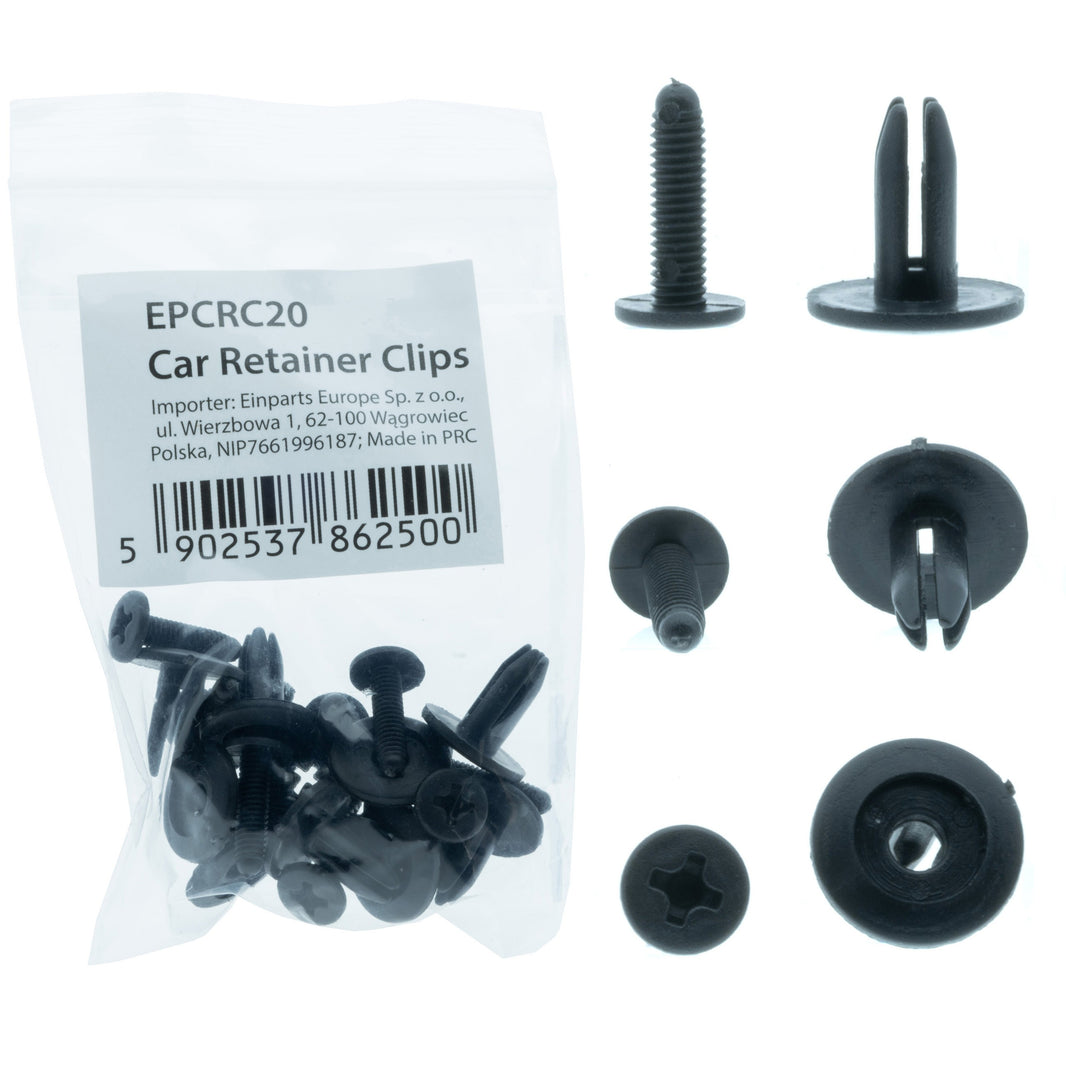 Fästclips Honda Prelude/Toyota Yaris – A 15 B 6 C 8,9 d 2,1 H 13,5 hål 6 mm