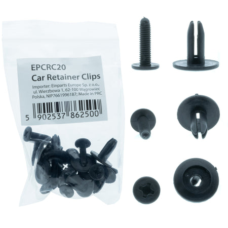 Fästclips Honda Prelude/Toyota Yaris – A 15 B 6 C 8,9 d 2,1 H 13,5 hål 6 mm