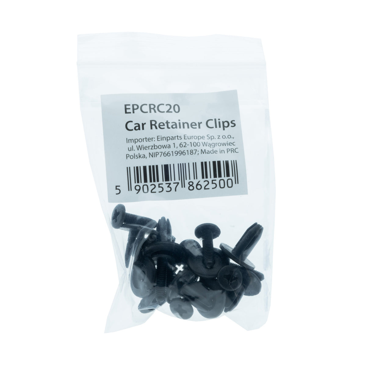 Fästclips Honda Prelude/Toyota Yaris – A 15 B 6 C 8,9 d 2,1 H 13,5 hål 6 mm