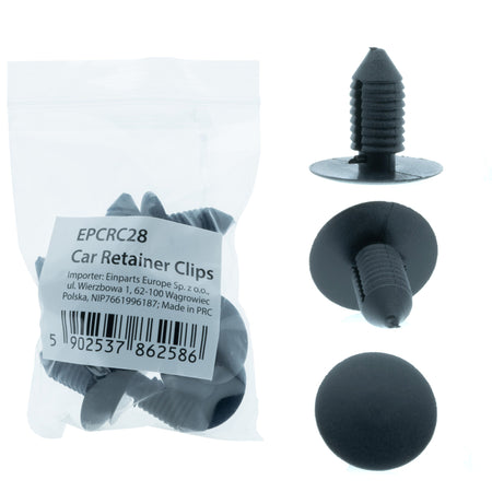 Fästclips – A 25,1 B 6,9 C 11 d 3,9 H 23,9 hål ø 11 – OE 1619321 – 10-pack