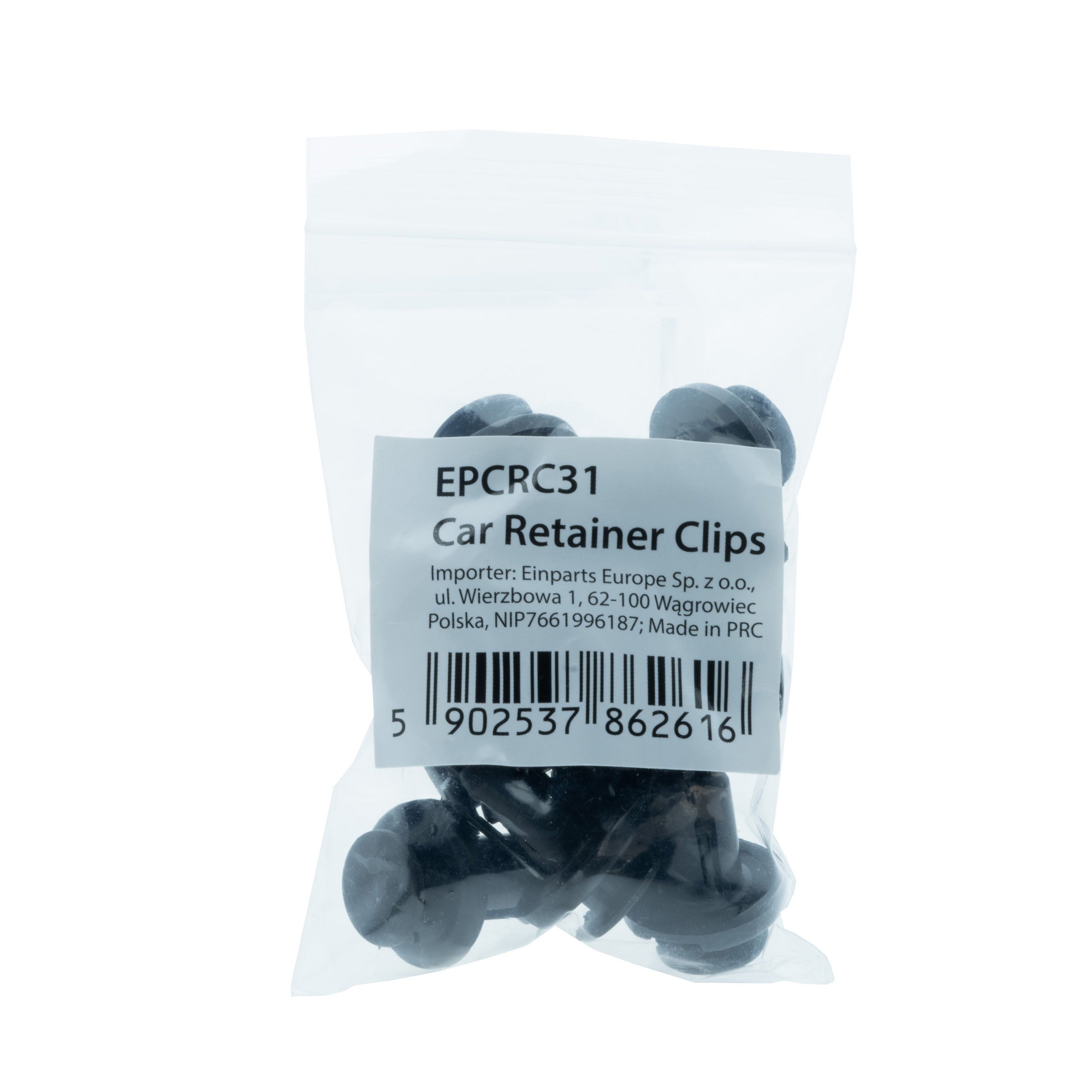 Fästclips Honda Accord/City m.fl. – A 19,8 B 9,6 C 13,7 d 3,9 H 20,5 hål ø 10