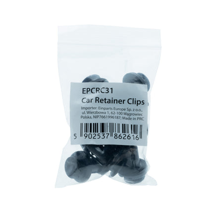 Fästclips Honda Accord/City m.fl. – A 19,8 B 9,6 C 13,7 d 3,9 H 20,5 hål ø 10