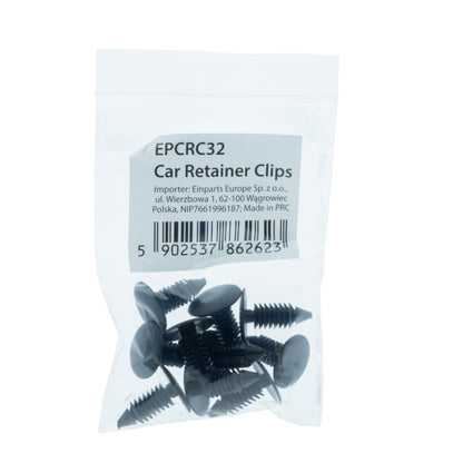 Fästclips Hyundai Accent/i10 m.fl. – A 17,7 B 5,3 C 7,3 d 3 H 22,4 hål ø 6