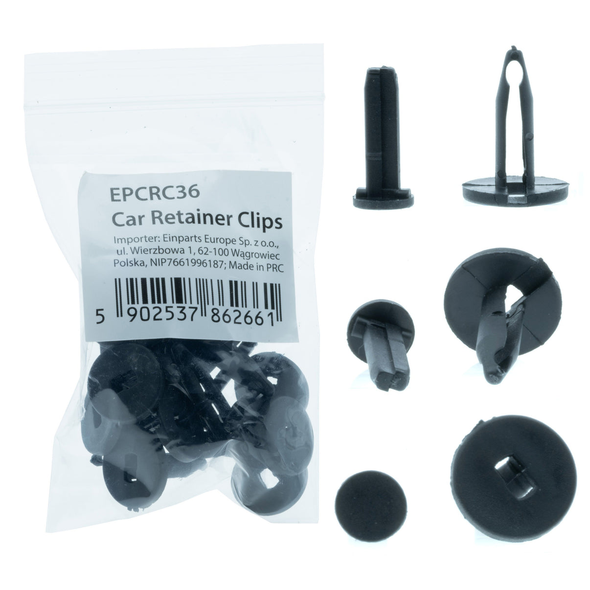 Fästclips Chevrolet Spark/Ford Fiesta VI, Fiesta VI m.fl. – 10-pack