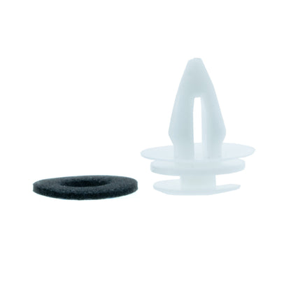Fästclips BMW 3'E36/3'E46 m.fl. – A 14,4 B 7,9 C 17,7 d 2,6 H 20,6 hål ø 8