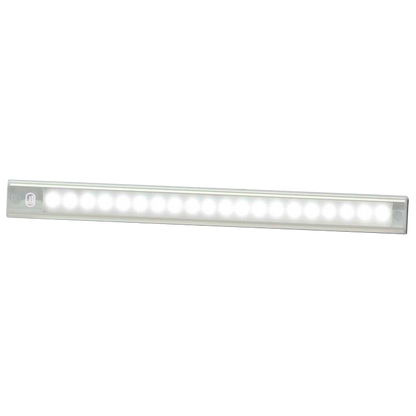 produktbillede forfra, der viser interiør LED - Strip 260mm - ON/OFF - Sølv - LEA