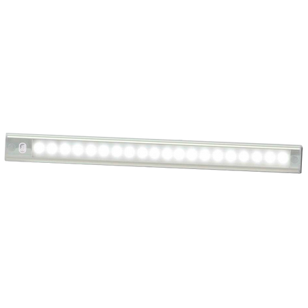 produktbillede forfra, der viser interiør LED - Strip 260mm - ON/OFF - Sølv - LEA