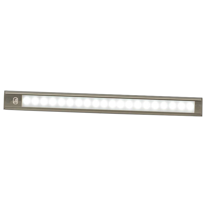 produktbillede forfra viser interiør LED - Strip 770mm - ON/OFF - Grå - LEA