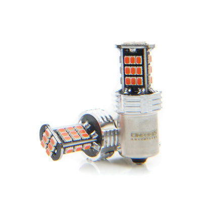 LED-lampa för bil – P21W – BA15S – 1000–1500K (Röd) – 30 LED – SMD 3020 – 2-pack