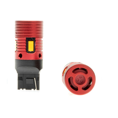 LED-lampa för bil – W21W – W3X16D – 1700–1800K (Orange) – 4 LED – SMD 3570