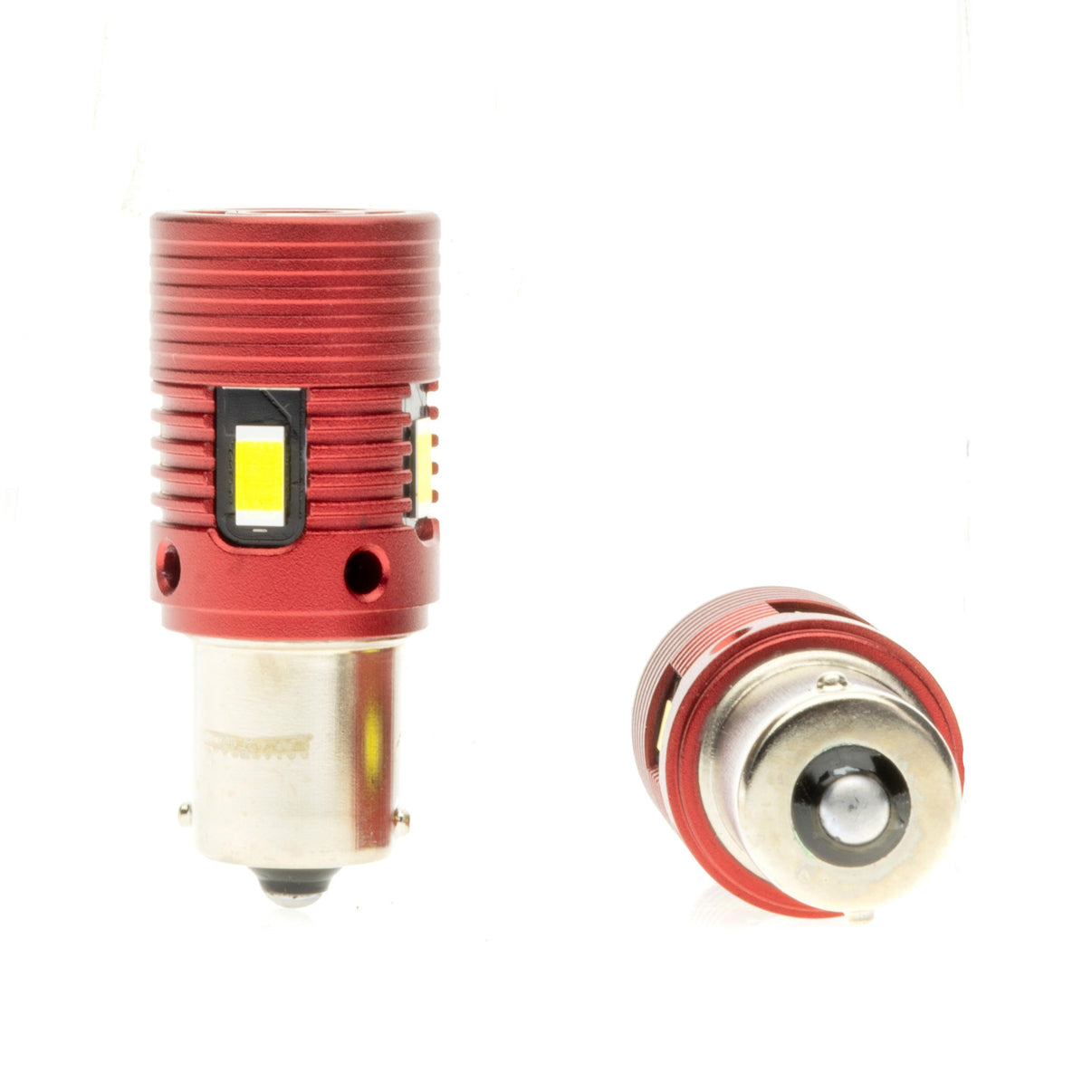 LED-lampa för bil – P21W – BA15S – 6000K – 4 LED – SMD – 50 mm – 2-pack