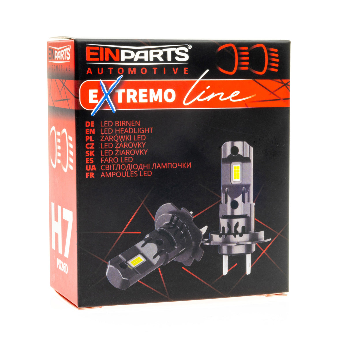 LED-konverteringssats – H7 – 6000K – 9V - 16V – PX26D – 2-pack