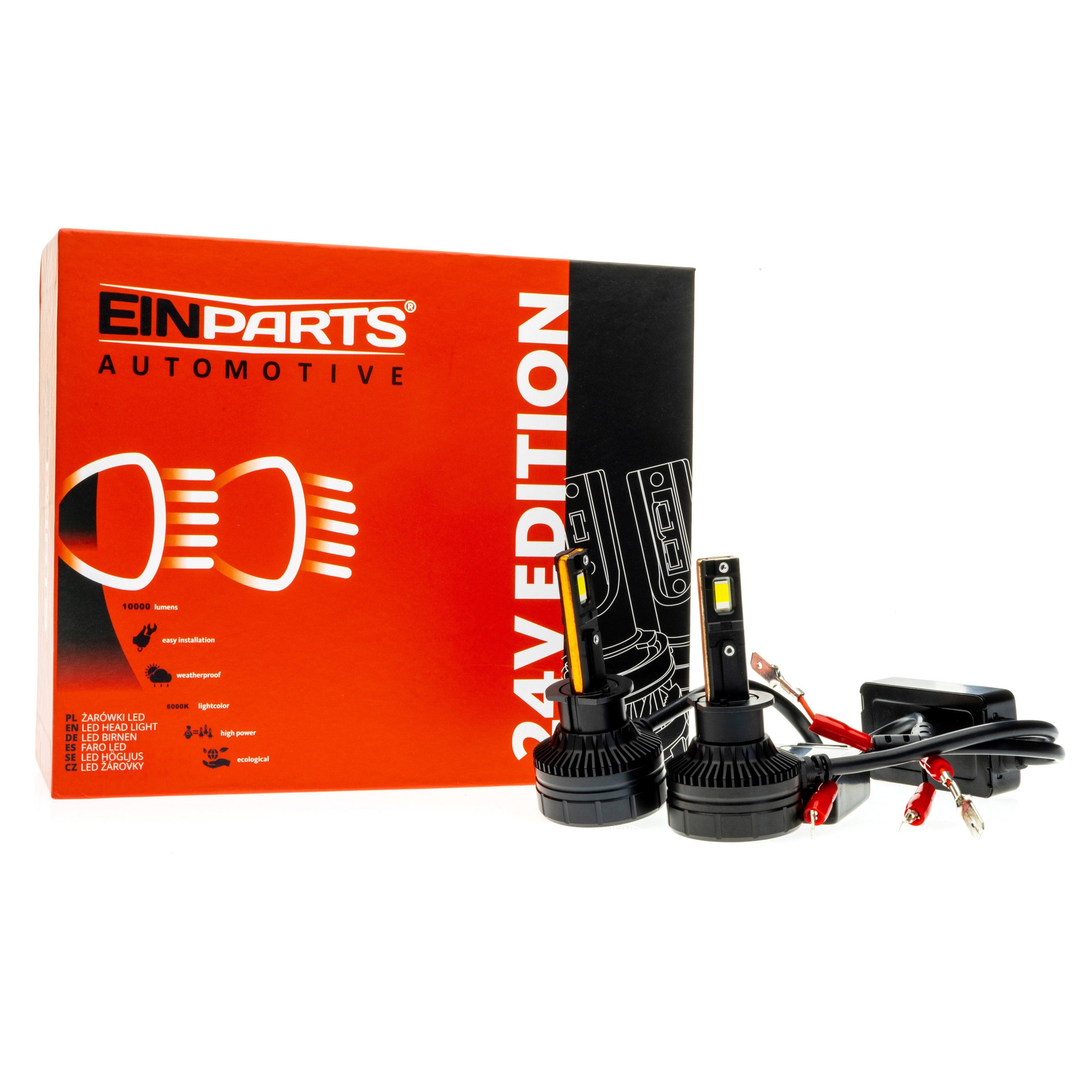 LED-konverteringssats – H1 – 6000K – 24V – 4 W, 55 W