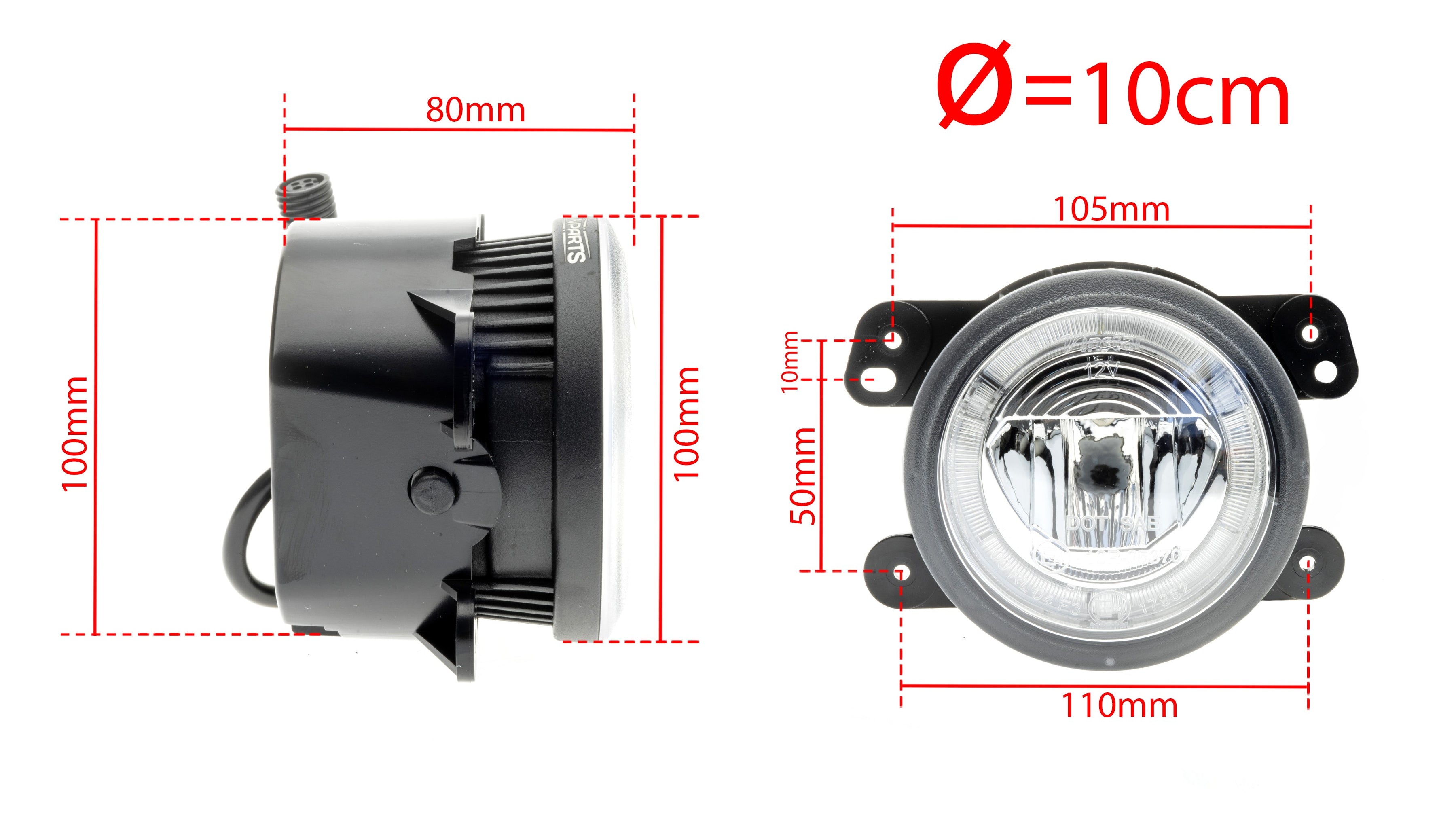 DRL- och dimljus Jeep Wrangler Jk Facelift/Cherokee m.fl.