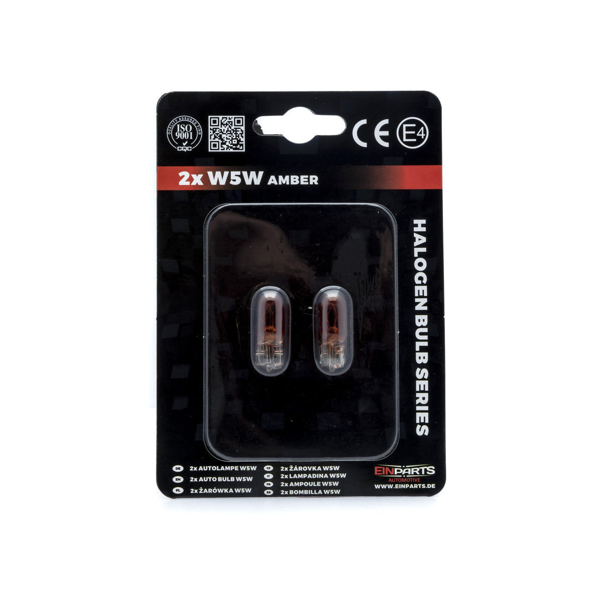 Halogenlampa – W5W – 1700–1800K (Orange) – 9V - 16V – 5 W – 2-pack