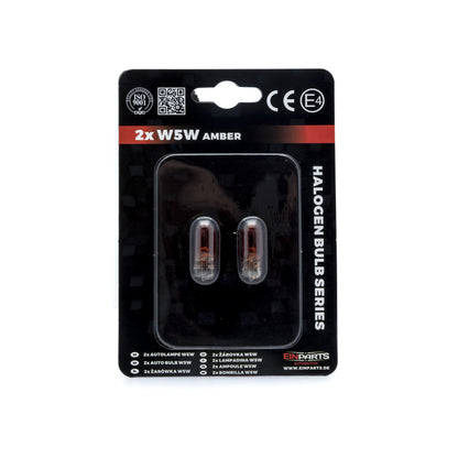Halogenlampa – W5W – 1700–1800K (Orange) – 9V - 16V – 5 W – 2-pack