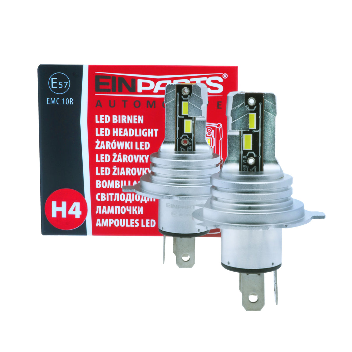 LED-konverteringssats – H4 – 6500K – 9V - 16V – P29t-PX29t – 2-pack
