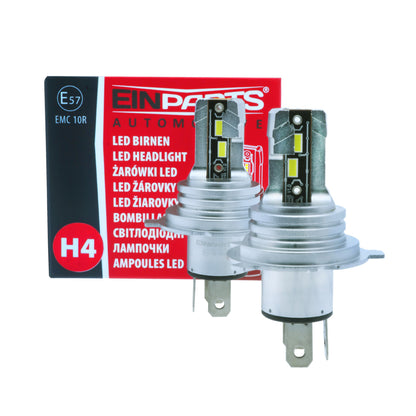 LED-konverteringssats – H4 – 6500K – 9V - 16V – P29t-PX29t – 2-pack