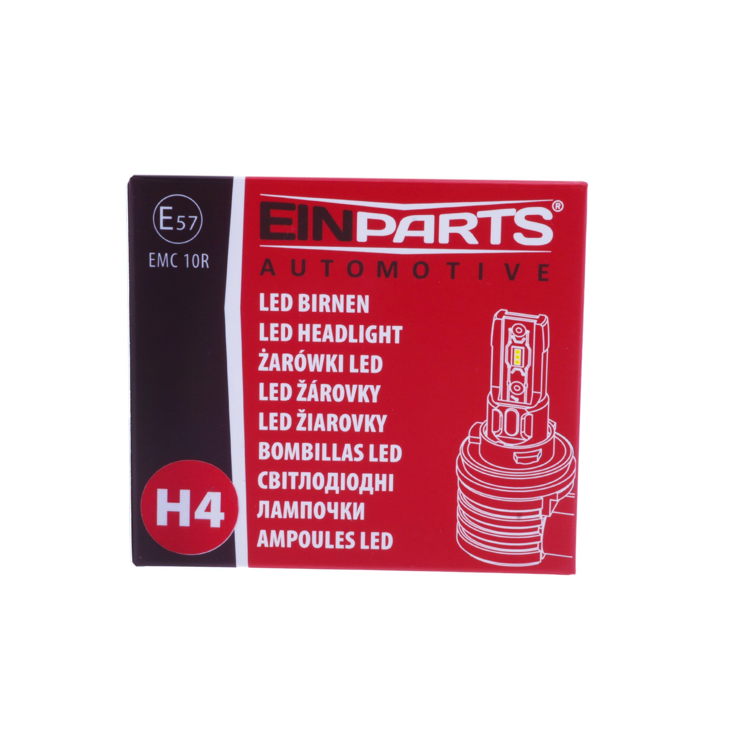LED-konverteringssats – H4 – 6500K – 9V - 16V – P29t-PX29t – 2-pack