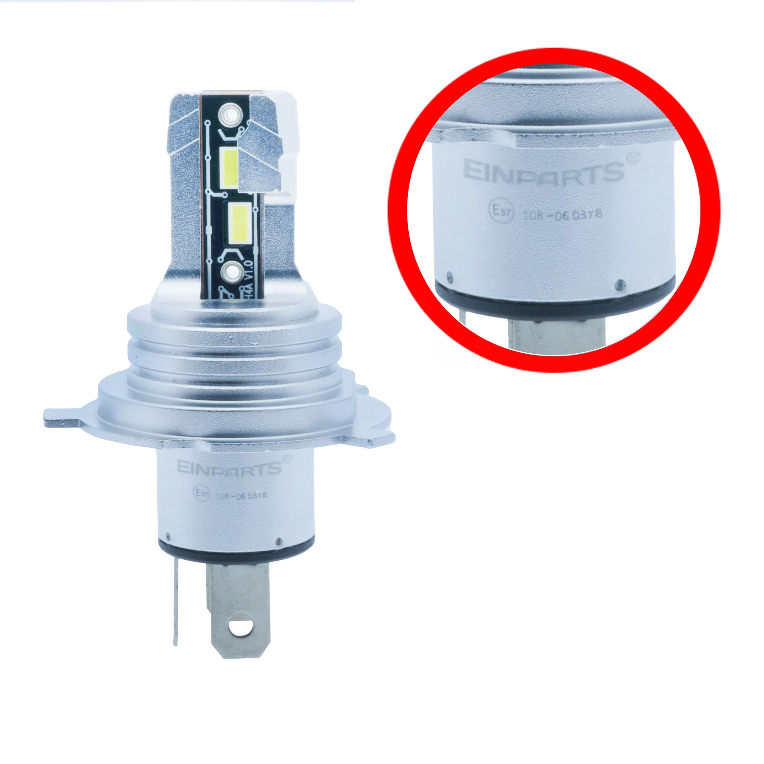 LED-konverteringssats – H4 – 6500K – 9V - 16V – P29t-PX29t – 2-pack