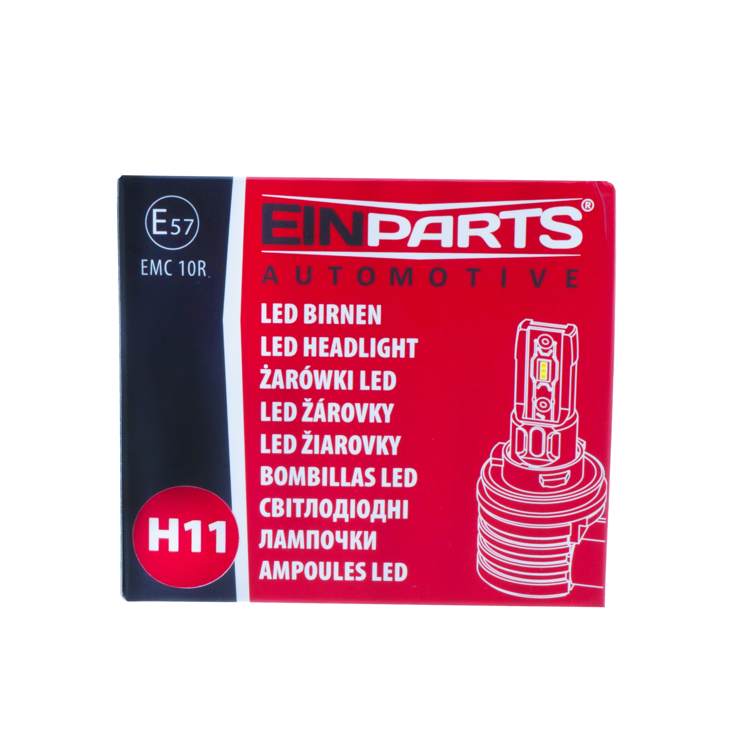 LED-konverteringssats – H11 – 6500K – 9V - 16V – PGJ19–1/2 – 2-pack