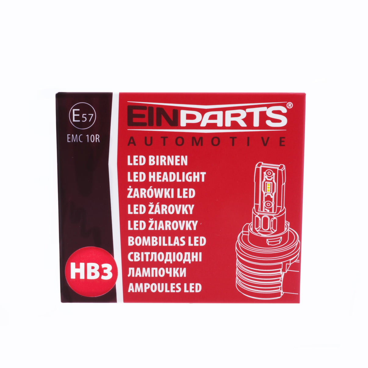 LED-konverteringssats – HB3 – 6500K – 9V - 16V – P20d – 2-pack