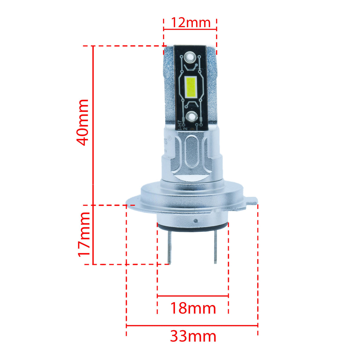 LED-konverteringssats – H7 – 6500K – 9V - 16V – PX26D – 2-pack