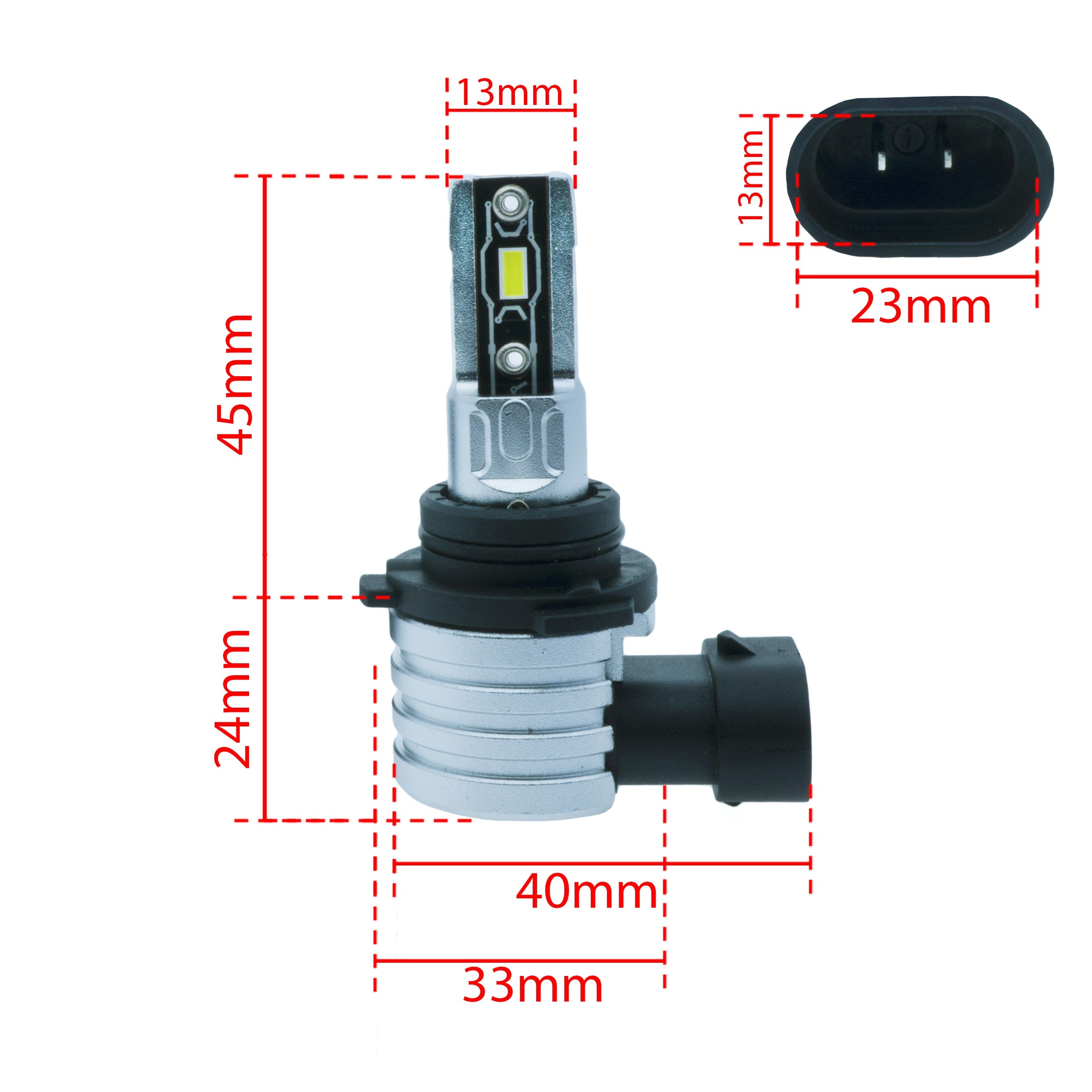 LED-konverteringssats – HB4 – 6500K – 9V - 16V – P22d – 2-pack