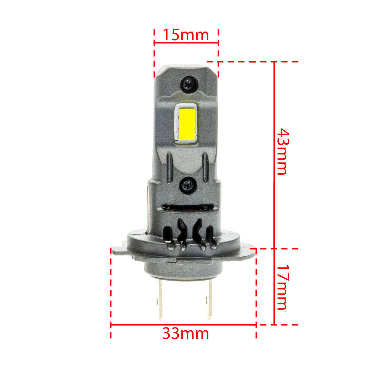 LED-konverteringssats – H7 – 6000K – 9V - 16V – PX26D – 2-pack
